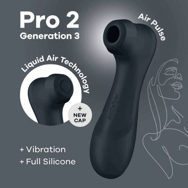 SATISFYER - PRO 2 GENERATION 3 LIQUID AIR TECHNOLOGY BLACK 5